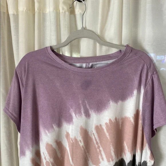 Terra & Sky Purple and Pink Relaxed Short Sleeve Tee - Picture 3 of 4